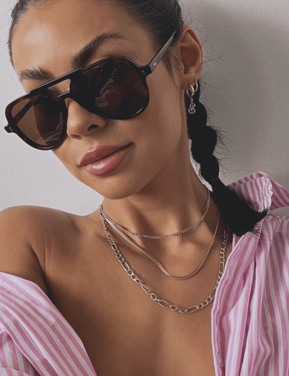 RC Dark Tort Aviator Sunglasses - LUXE Series