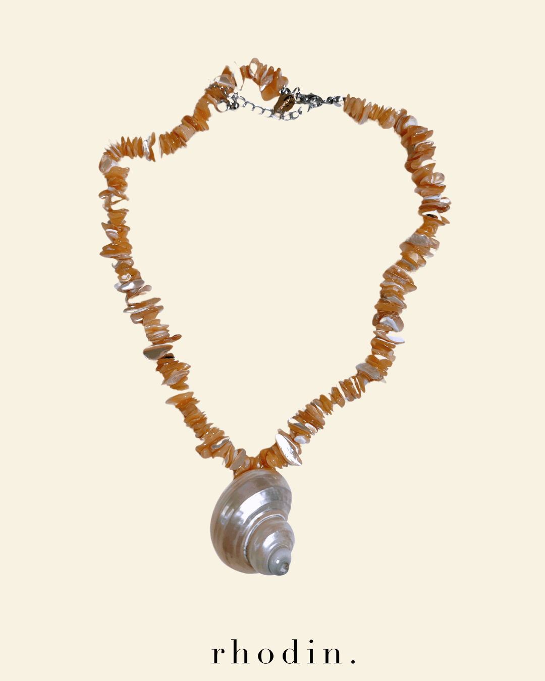 RC Caramel Shell Necklace