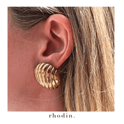 RC Gold Anne Earrings  - Clip On