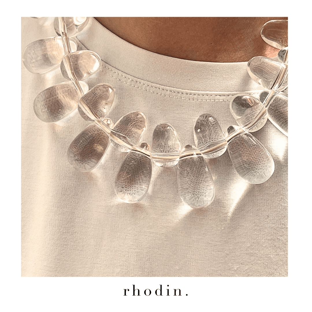 RC Clear Island Pebble Necklace