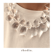 RC Clear Island Pebble Necklace