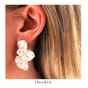RC Polka Dot Flower earrings