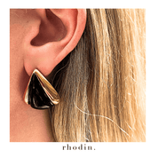 RC NOIR GOLD Triangle Earrings