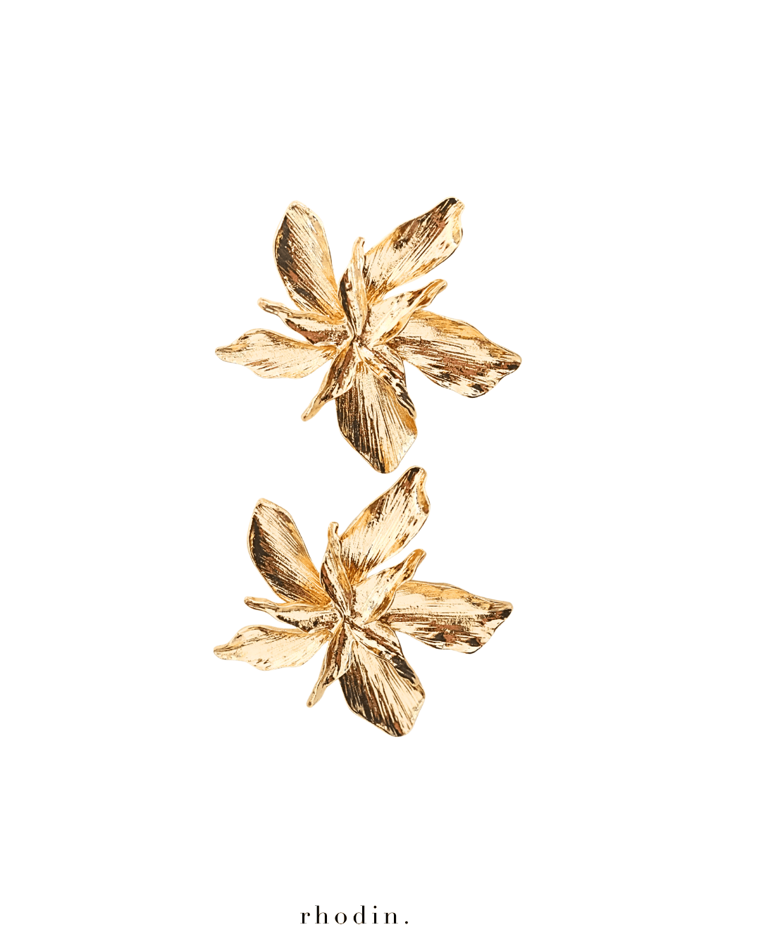 RC Gold Show Petal Earrings