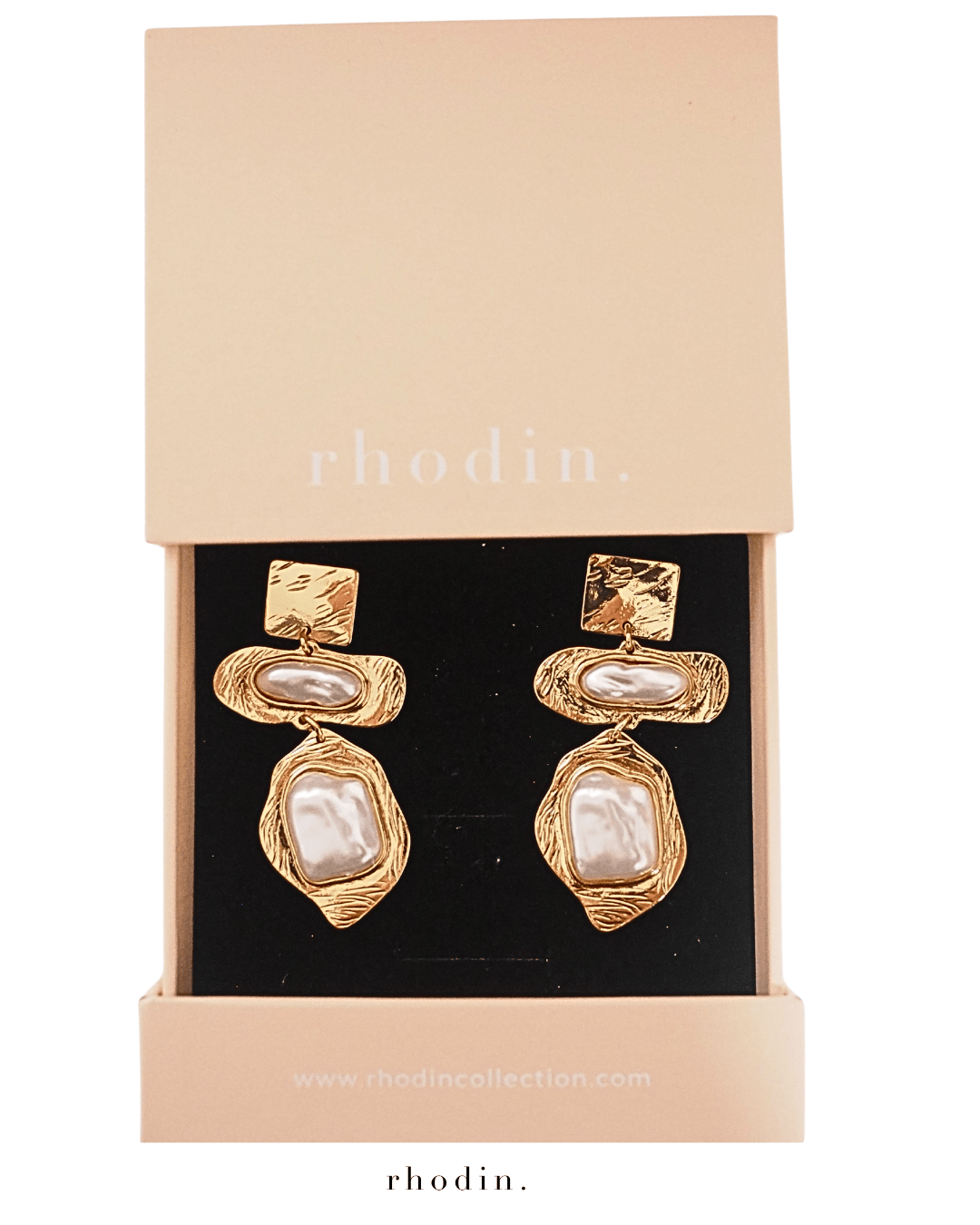 RC Pearl Hydra Gold Earrings