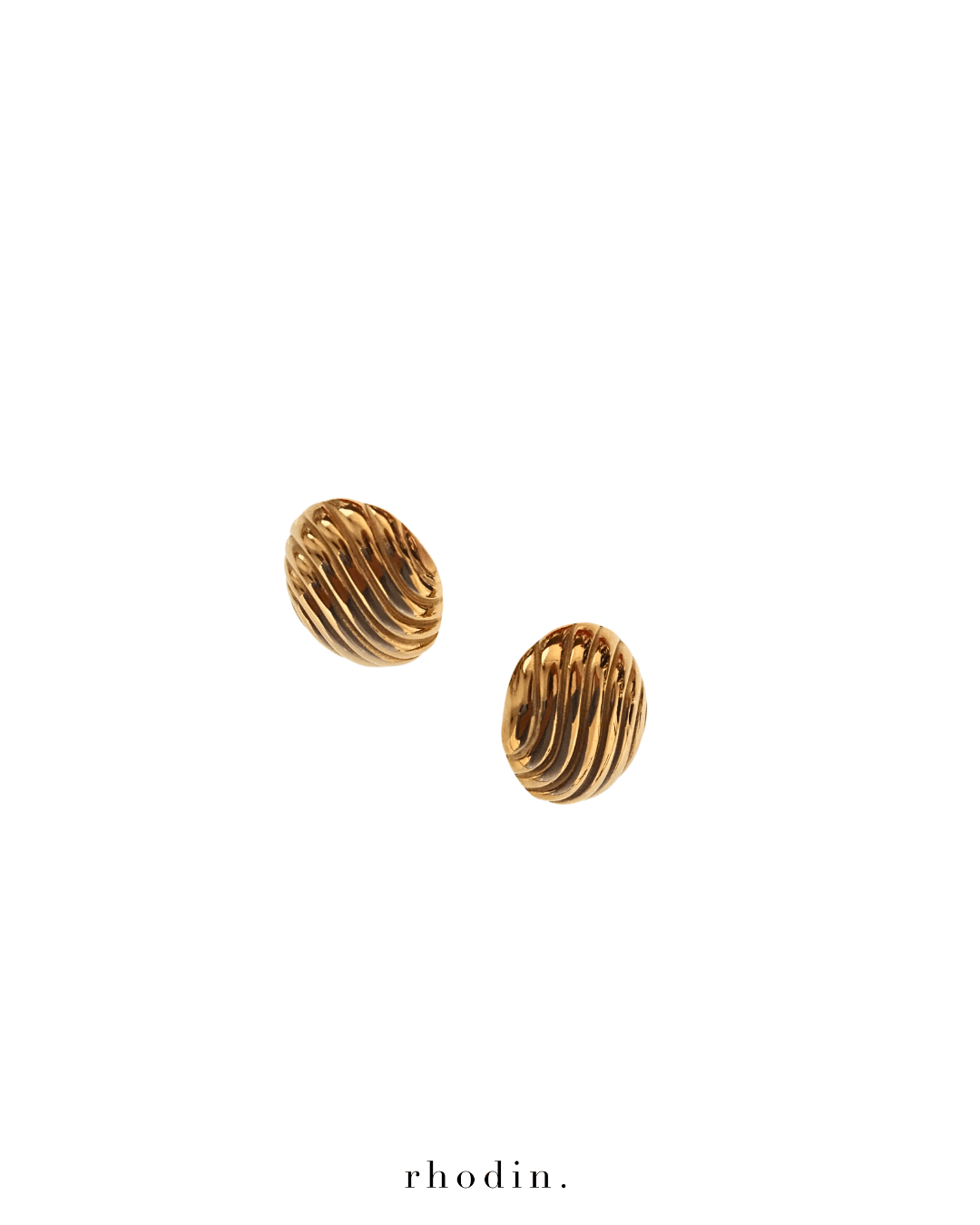 RC Gold Anne Earrings  - Clip On