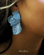 rhodin. RC Blue Petal Dream Earrings