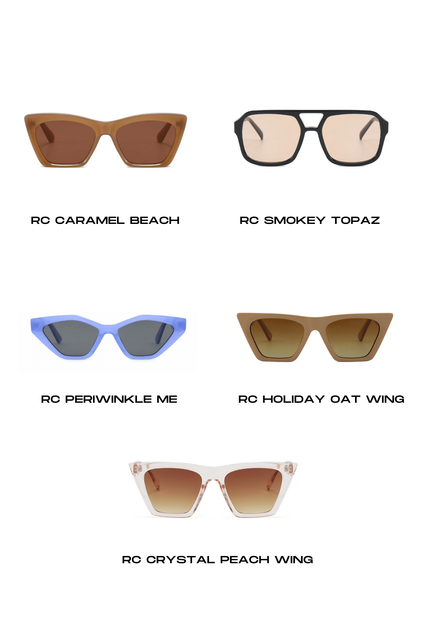 RC Caramel Beach Sunglasses Sample