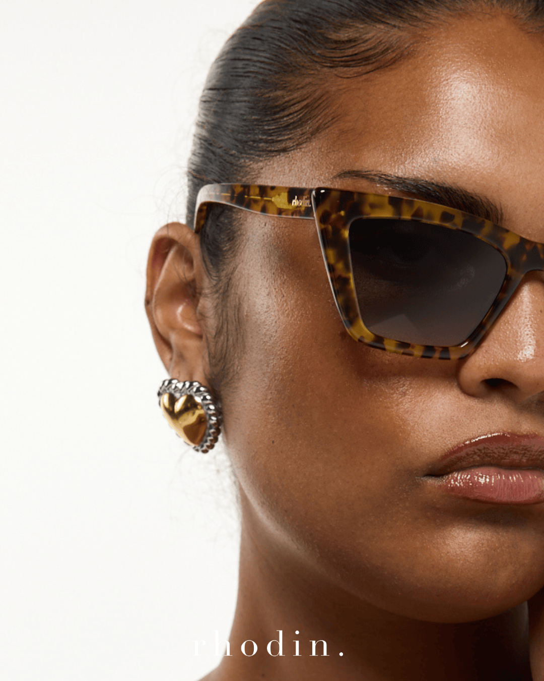 RC Two Tone Heart Earrings - Archive