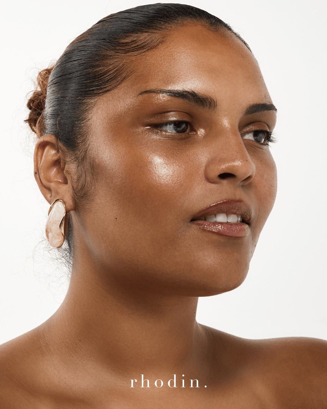 RC Opalite Cream earrings