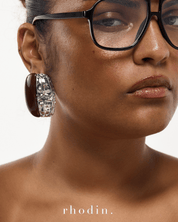 RC Scarab Silver earrings