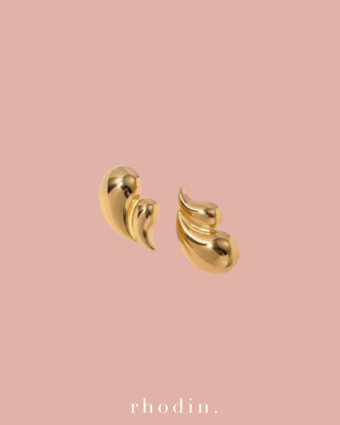 RC Gold Wave Earrings