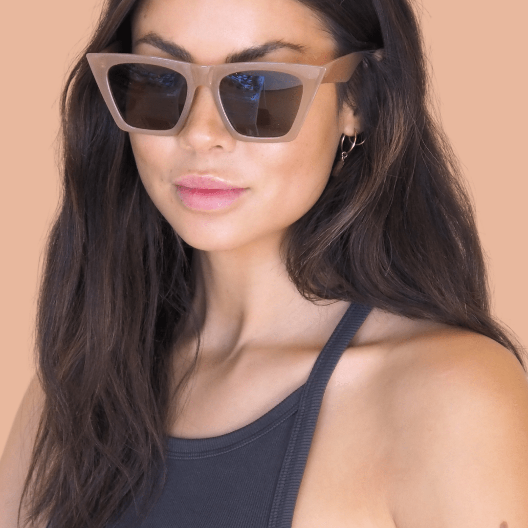 Rhodin Designer Sunglasses | RC Caramel Blush Wing – rhodin.
