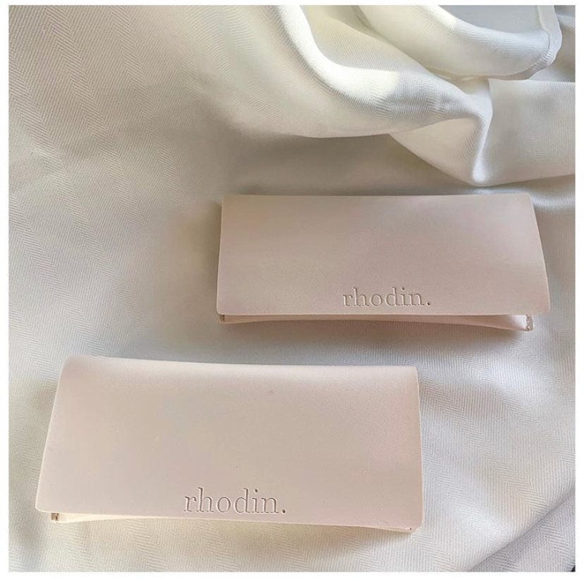 Vegan Leather Cream Sunglass Case