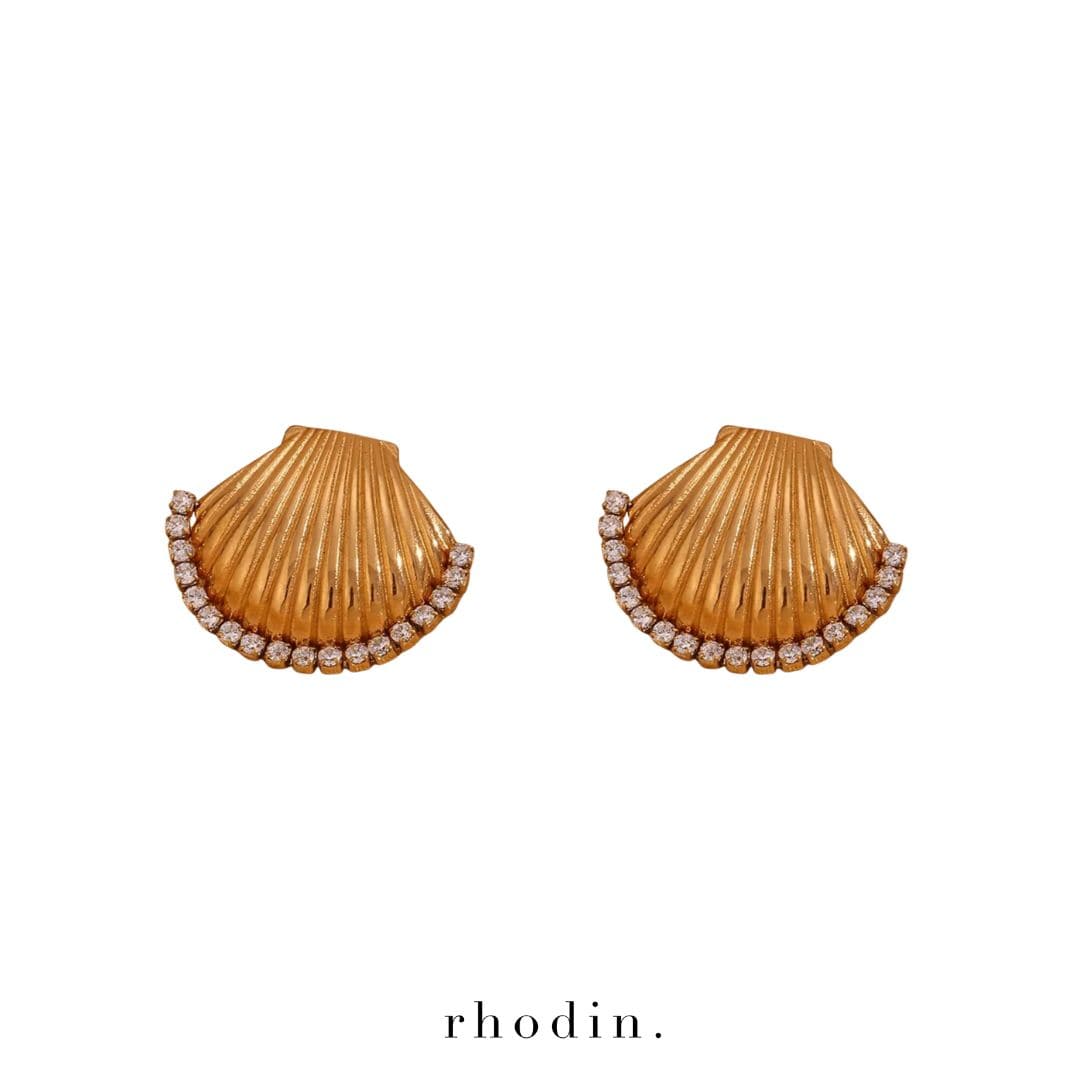 RC Diamond Shell Earrings